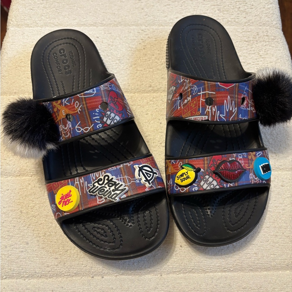 Cruella de Vil Crocs Slides